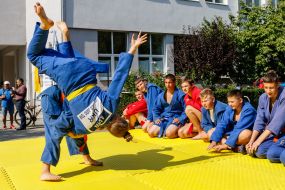 Demonstration performances of students of sports sections