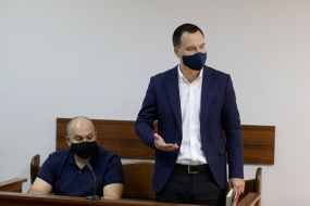 Prosecutors in medical masks