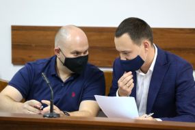 Prosecutors in medical masks