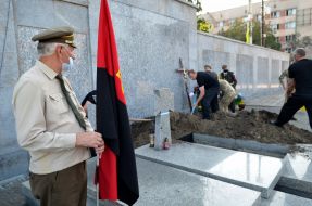 Farewell ceremony with UPA veteran Vasyl Romaniv