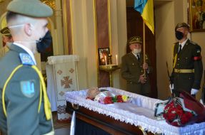 Farewell ceremony with UPA veteran Vasyl Romaniv