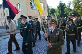 Farewell ceremony with UPA veteran Vasyl Romaniv