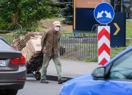 A man in a medical mask