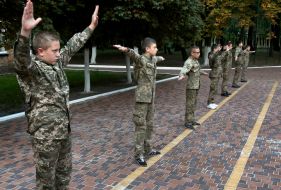 Pupils of the boarding school"Cadet Corps"