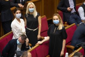 Mariya Mezentseva, Olena Vintonyak and  Olena Khomenko