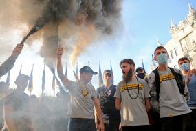 Protest action against Serhiy Shkarle