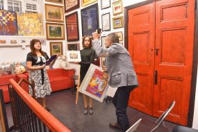 Charitable auction of children's drawings within the project "World without Cruelty" in Zaporozhye