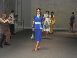 Presentation of the Japanese clothing collection by designer Yulia Katsyanova