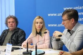 Andriy Honsales, Veronika Humarova and Vladyslav Korniyenko