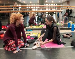 Rehearsal of the ballet troupe