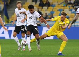 Football. League of Nations. The national team of Ukraine is the national team of Germany