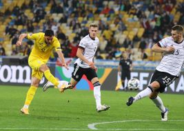 Football. League of Nations. The national team of Ukraine is the national team of Germany