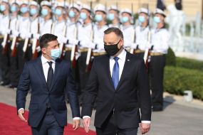 Vladimir Zelensky and Andrzej Duda