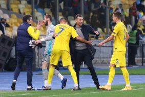 Football. League of Nations. The national team of Ukraine is the national team of Spain