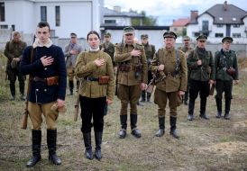 Відтворення бою відділів УПА проти московсько-радянських окупантів