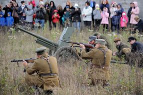 Відтворення бою відділів УПА проти московсько-радянських окупантів