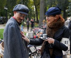 Участники осеннего "Ретро круиза"