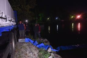 Stocking of the Dnieper in Zaporozhye