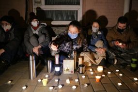 Action "Reading by candlelight" in Kiev