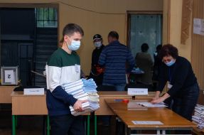 Polling station in Kherson