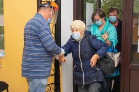Polling station in Kherson