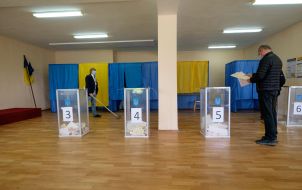 Избирательный участок в Киеве