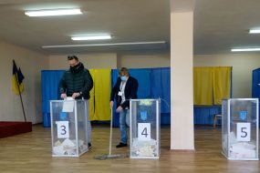 Избирательный участок в Киеве