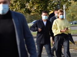 Volodymyr Zelenskyy with his wife Elena