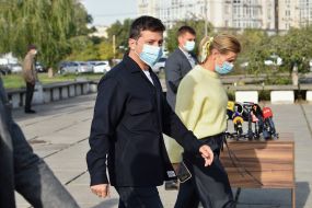 Volodymyr Zelenskyy with his wife Elena