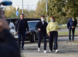 Volodymyr Zelenskyy with his wife Elena