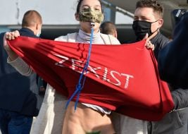 Activist of the women's movement Femen