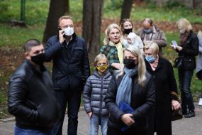 Andriy Sadovy with his wife Kateryna