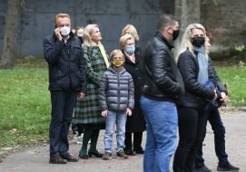 Andriy Sadovy with his wife Kateryna