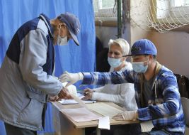 Избирательный участок в Киеве