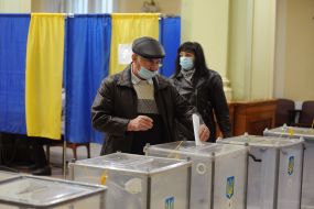 Polling station in Lviv
