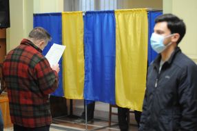 Polling station in Lviv