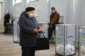 Polling station in Lviv