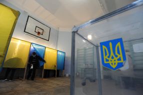 Polling station in Lviv