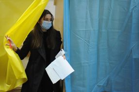 Polling station in Lviv