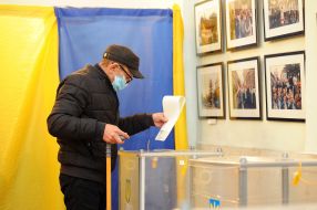 Polling station in Lviv