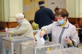 Polling station in Lviv