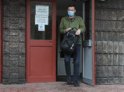 A man in a medical mask