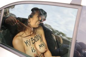 Activist of the women's movement FEMEN