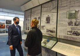 Дмитрий Разумков в Музее Берлинской стены «Чекпойнт Чарли»