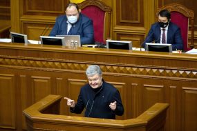 Petro Poroshenko, Ruslan Stefanchuk and Dmytro Razumkov