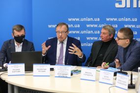 Ruslan Bortnyk, Valentyn Yakushin, Volodymyr Krokhmal and Mykola Spiridonov