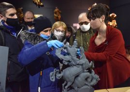 Presentation of the exhibition "Brush. Tactile Exposition"