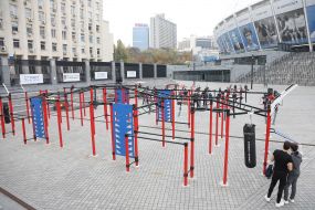 Zone of street simulators on the territory of the Open sports space of NSC "Olympic"