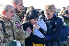 Farewell ceremony with serviceman Ivan Horoshko