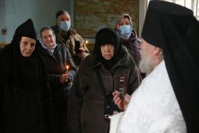 Worship in the church of Archangel Michael